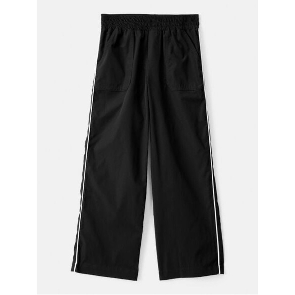 Carter's Girls Black Active Pants Size 8‎ White Side Stripe Pull On